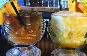 A couple of the concoctions you can get at South Shore Tiki Lounge