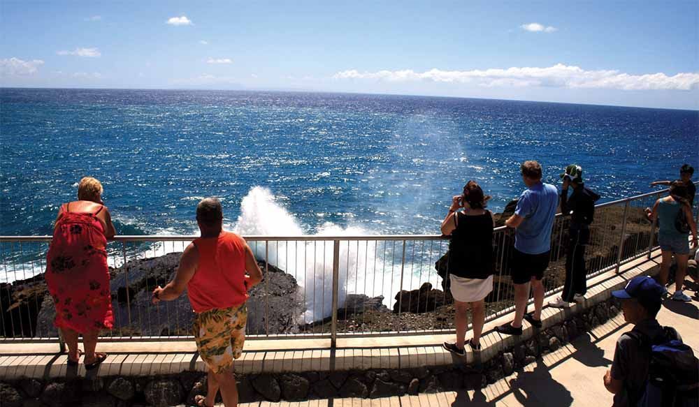 Halona Blowhole on a so-so day