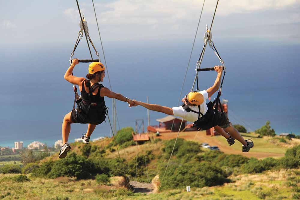 Ziplining