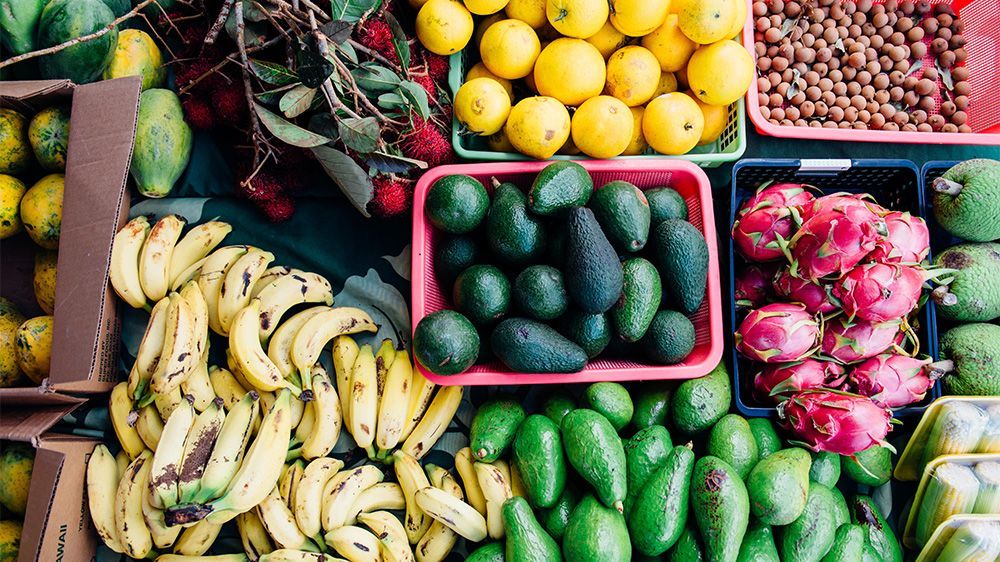 Produce at farmers' market