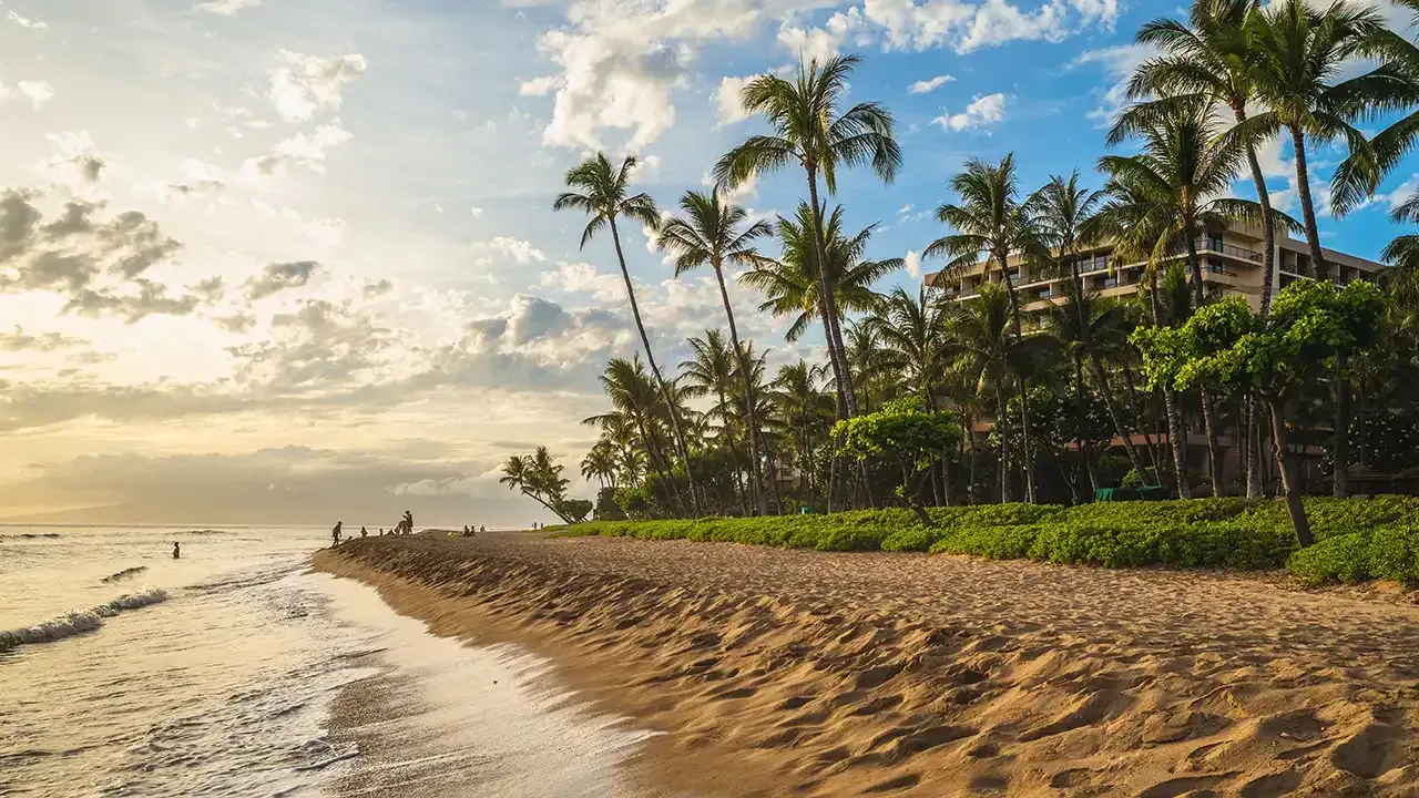 Discover Ka'anapali Beach on the Island of Maui, Hawaii.