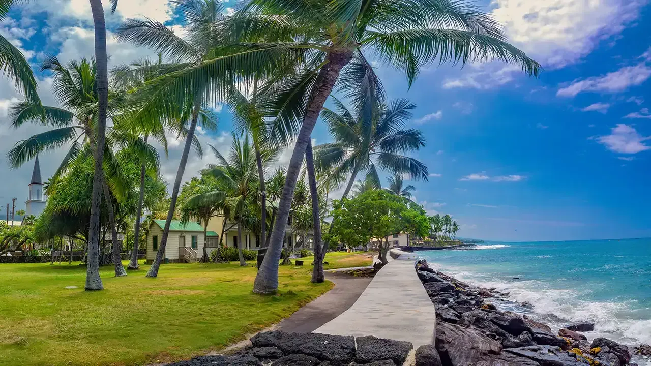 Take a closer look at the Kona coast on the Big Island of Hawaii.