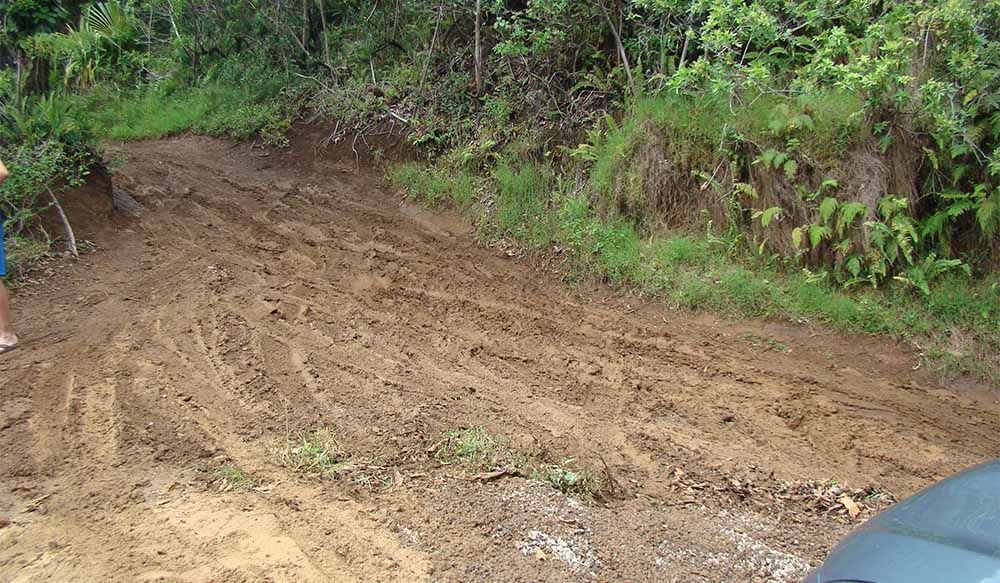 Muddy road, Maui