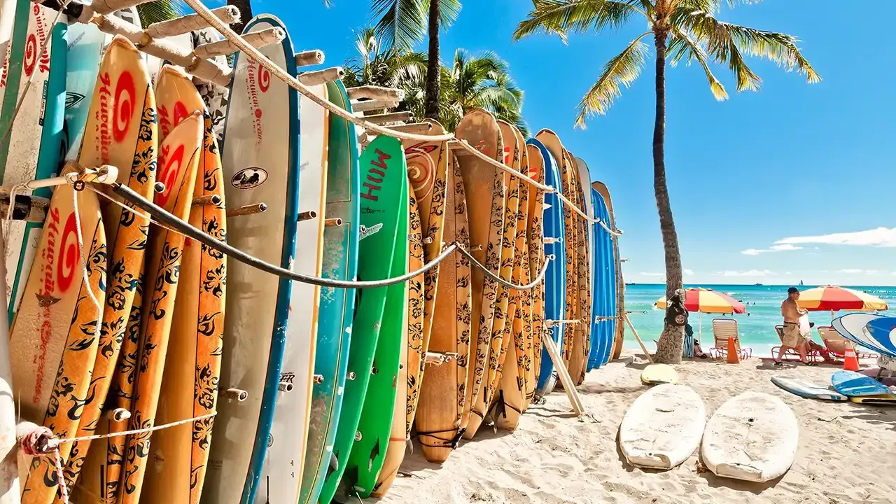 Discover which water sports are available to enjoy on Waikiki Beach, Oahu.