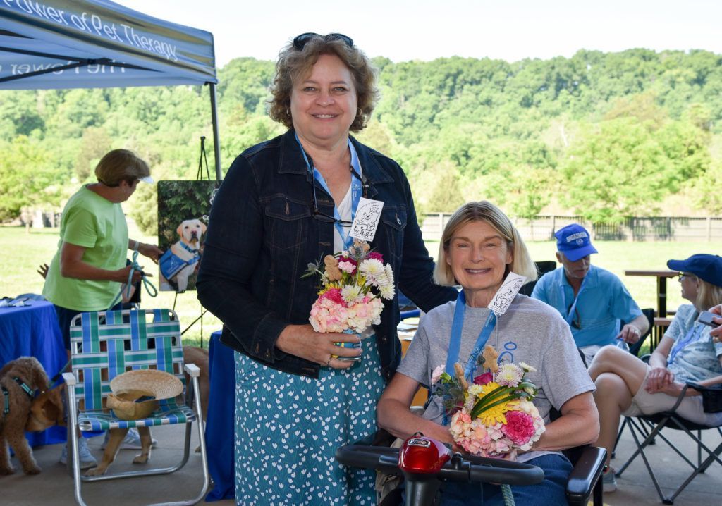 Flowers for 2 Walkathon participants