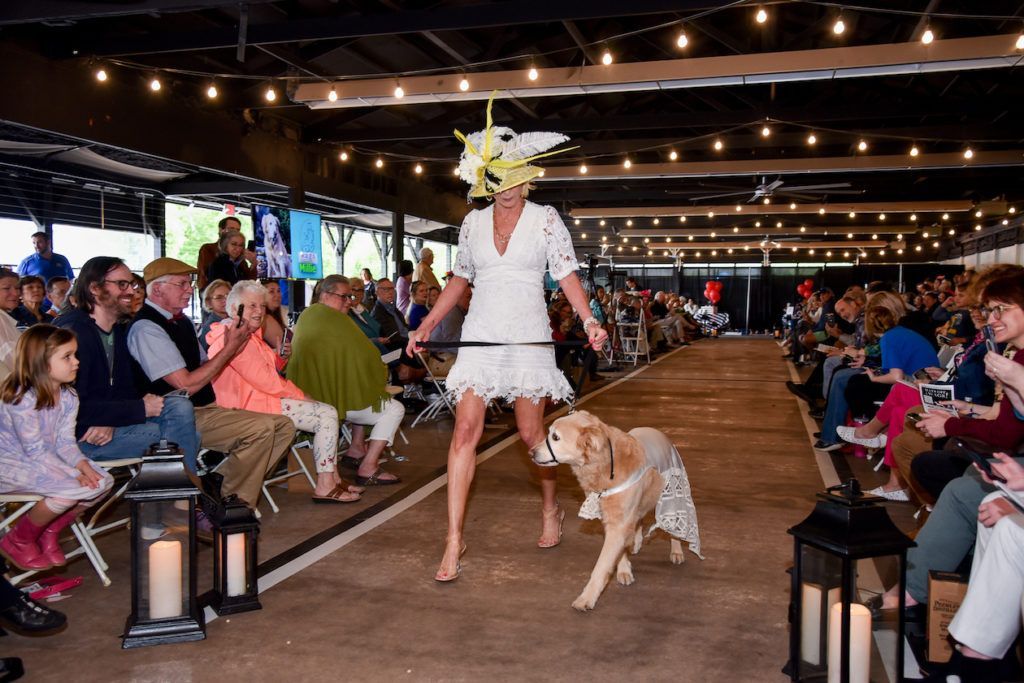 Stepping out with pet and lacy derby attire