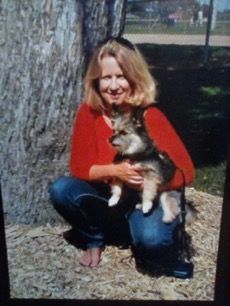 Ann Duffin and Fuzzy Therapy Pet LUNA