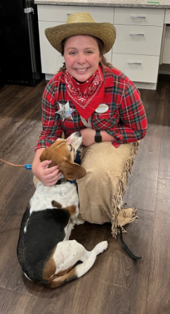 Halloween Cowboy outfit with a therapy team 