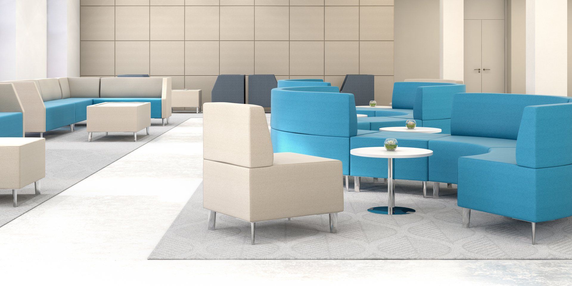 DS2 Scotland 200 Series contract modular sofa, chair and table range