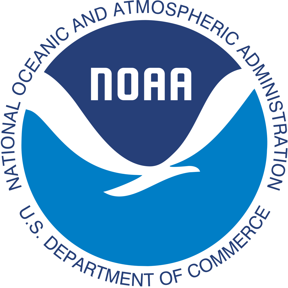 The logo for the National Oceanic and Atmospheric Administration