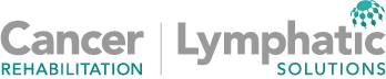 Logo for Cancer Lymphatic Solutions, with gray text and a green design element.