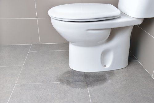 Leakage Of Water From A Toilet