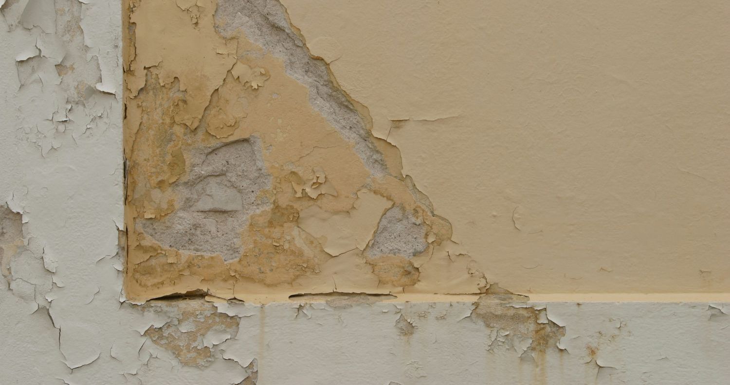 Cracked plaster
