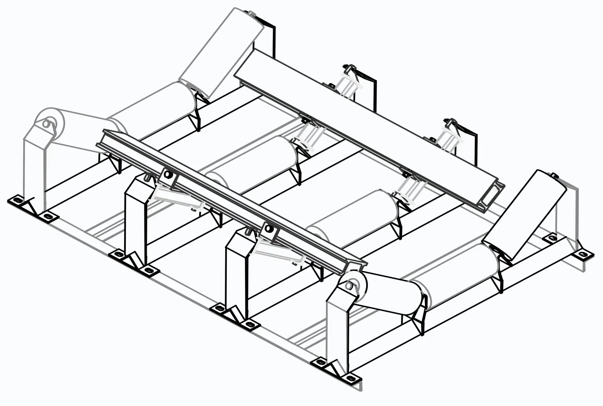 GAS Drop in Conveyor Belt Support System