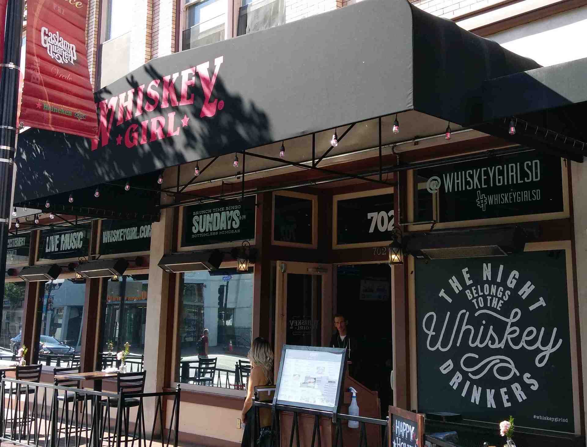 photo of awning at whisky girl restaurant