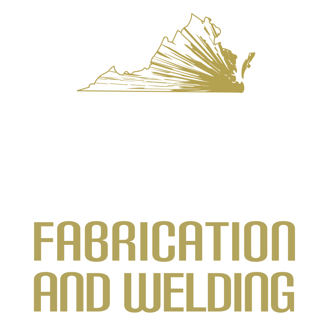 Gold logo: Virginia outline above text