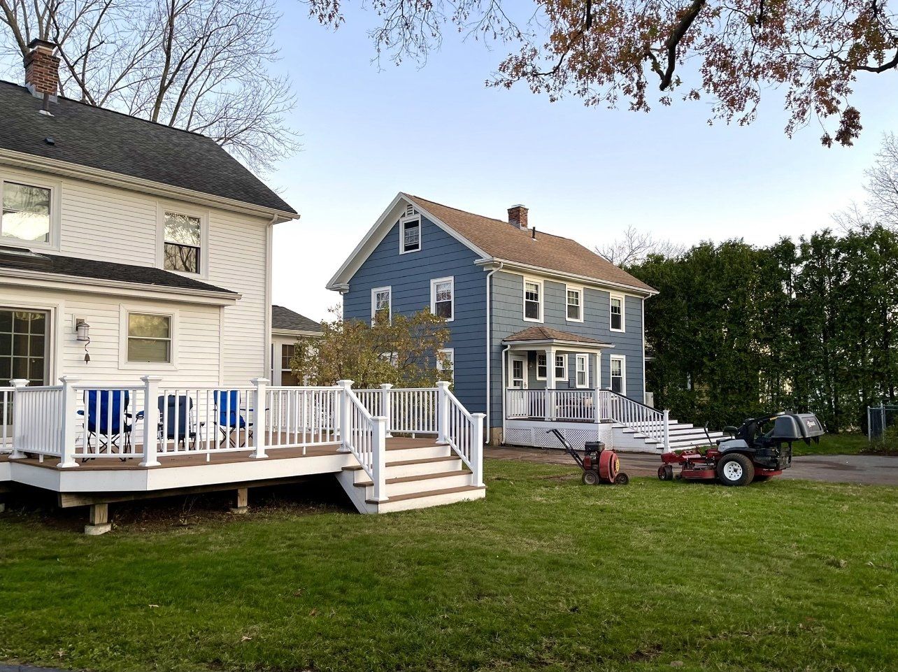 West Hartford Lawn After A Leaf Cleanup