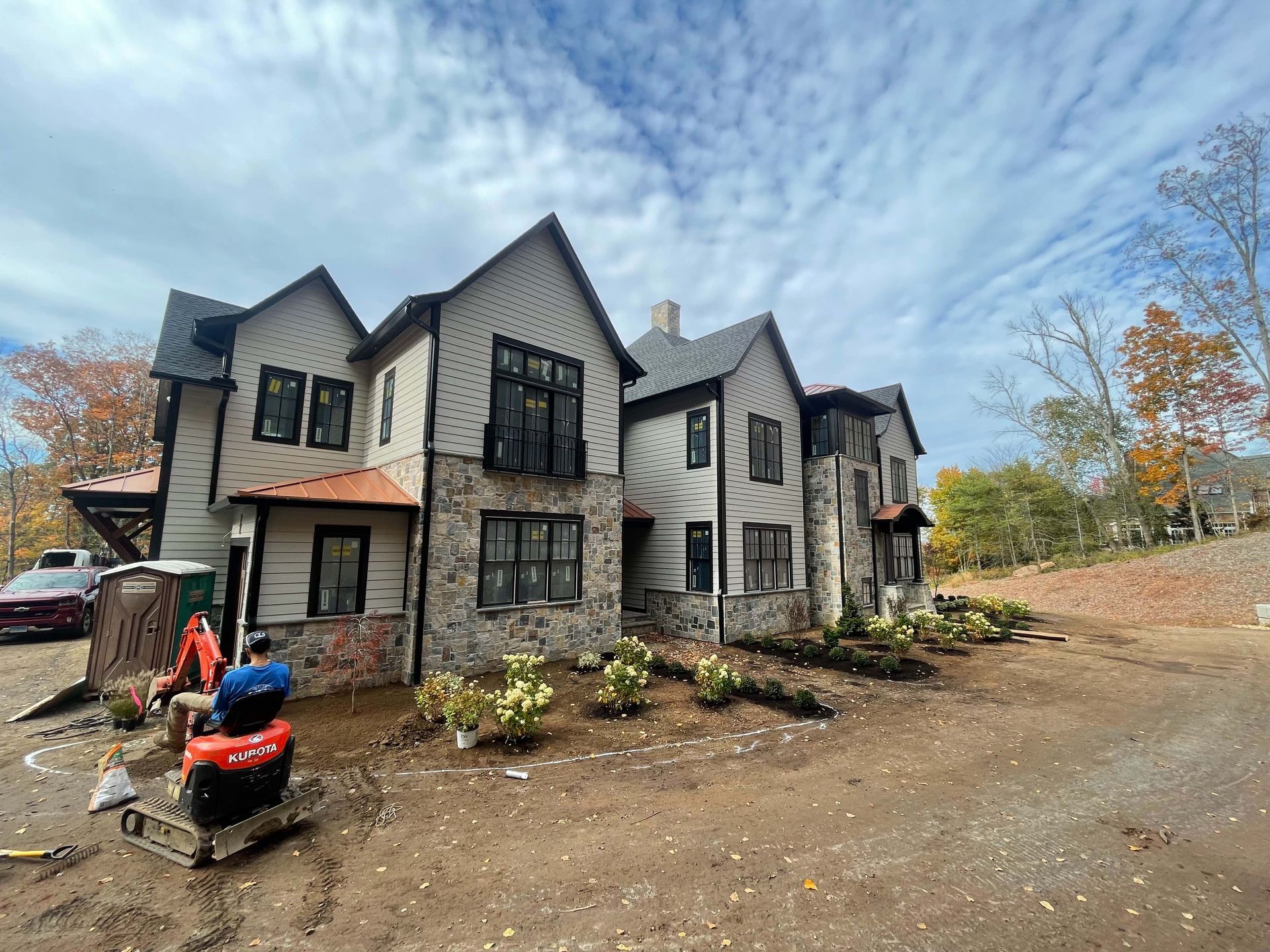 Front Landscape Planting Installation for Residential Property, Simsbury, CT