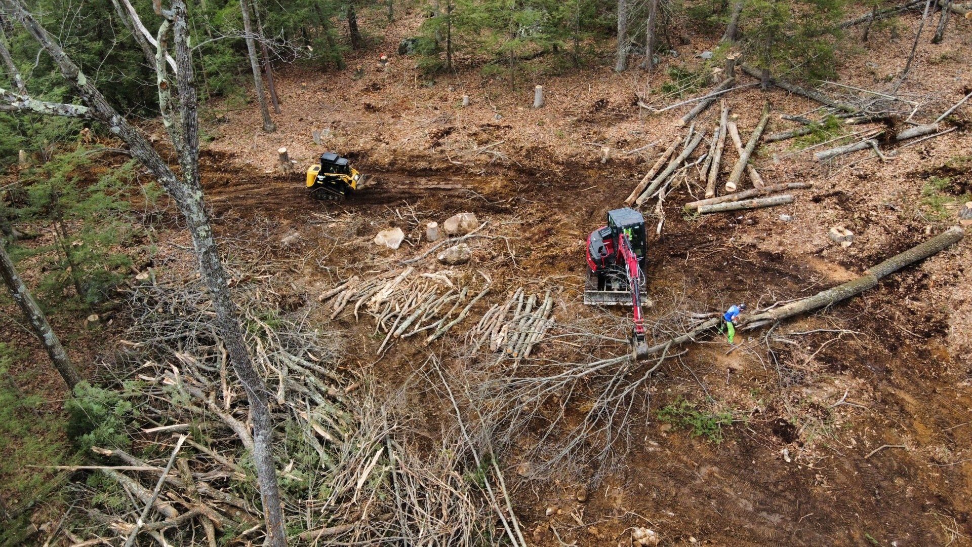 Land Clearing Excavation and Grading Forestry Work in Simsbury, Connecticut Landscape Solutions