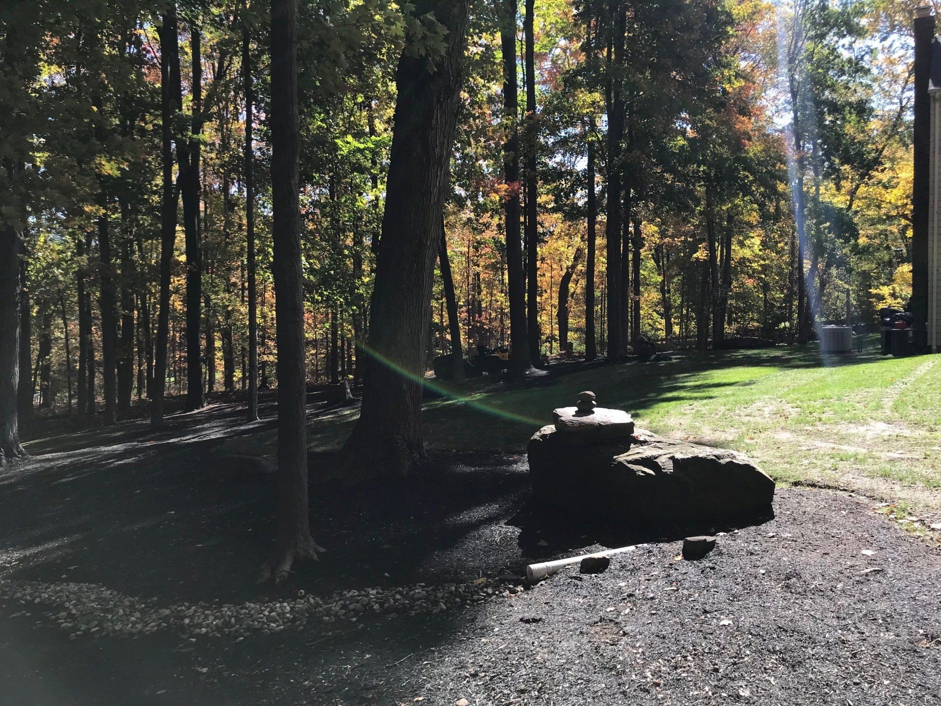Fall Cleanup West Hartford Mulch Bed CT