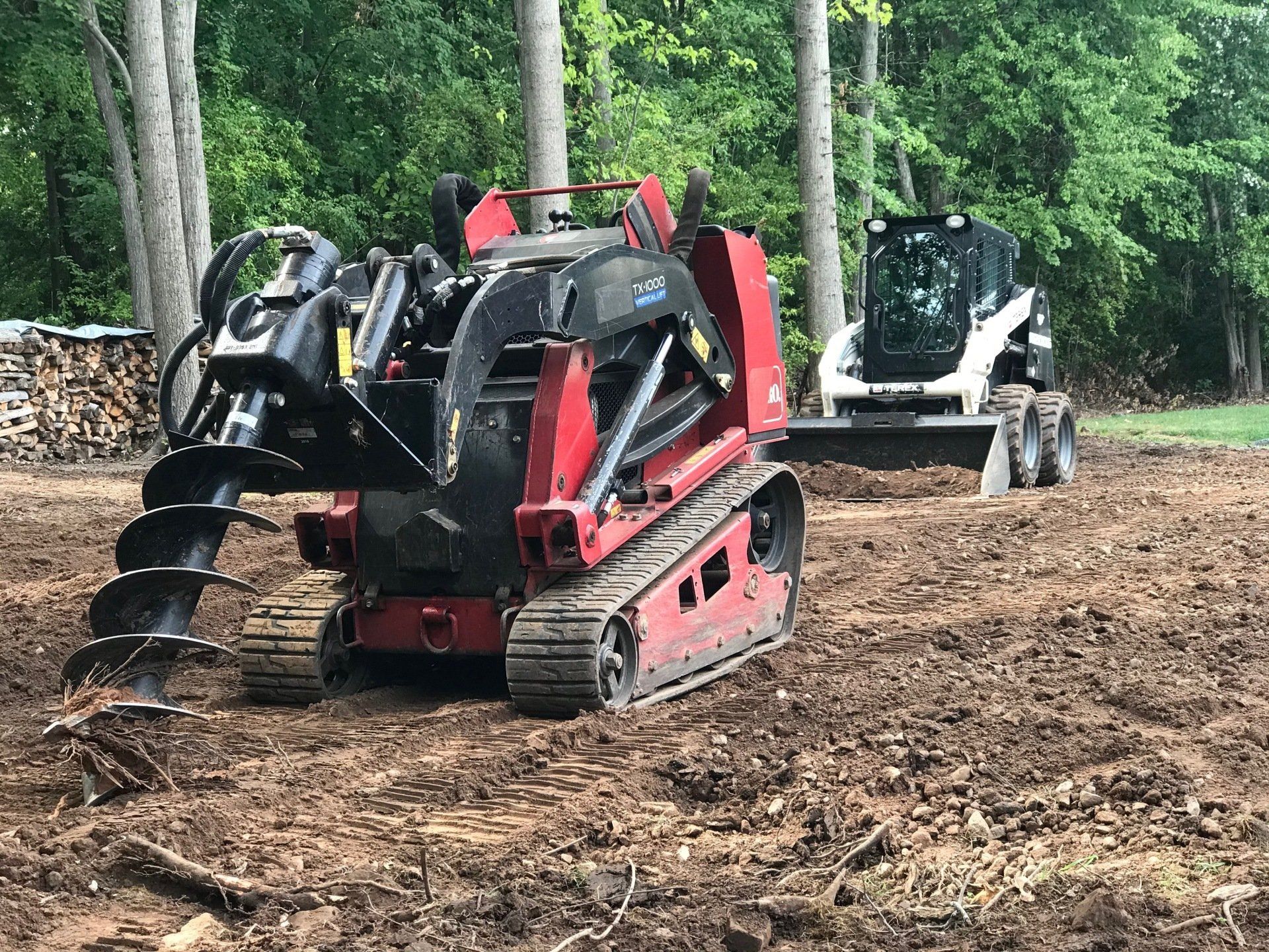 Grading and Lawn Installation with Toro Dingo Premium Topsoil West Hartford, CT, Connecticut Landscape Solutions
