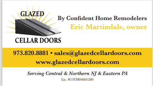 A business card for glazed by confident home remodelers