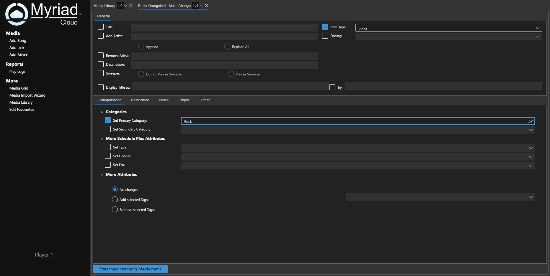 Managing content via Myriad Anywhere