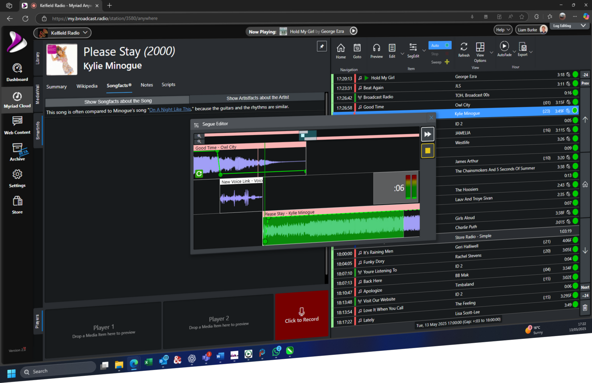 Voice Tracking in Myriad Cloud
