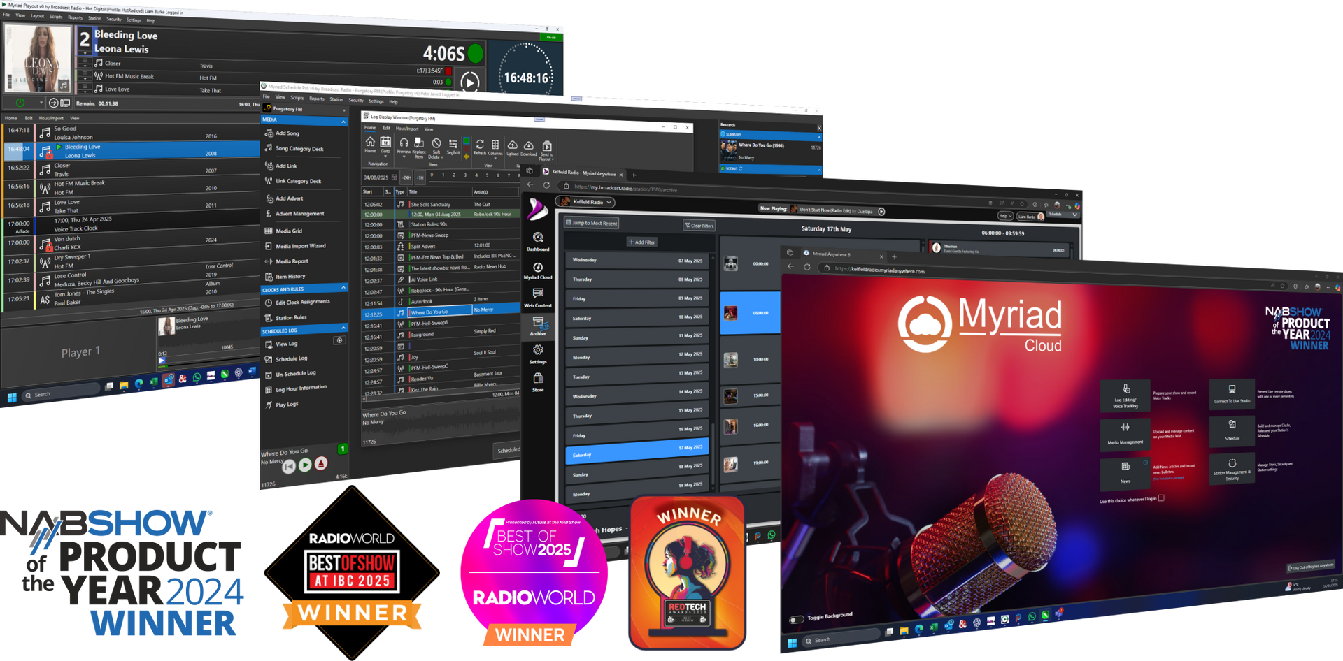 Broadcast Radio Recent Awards Stack