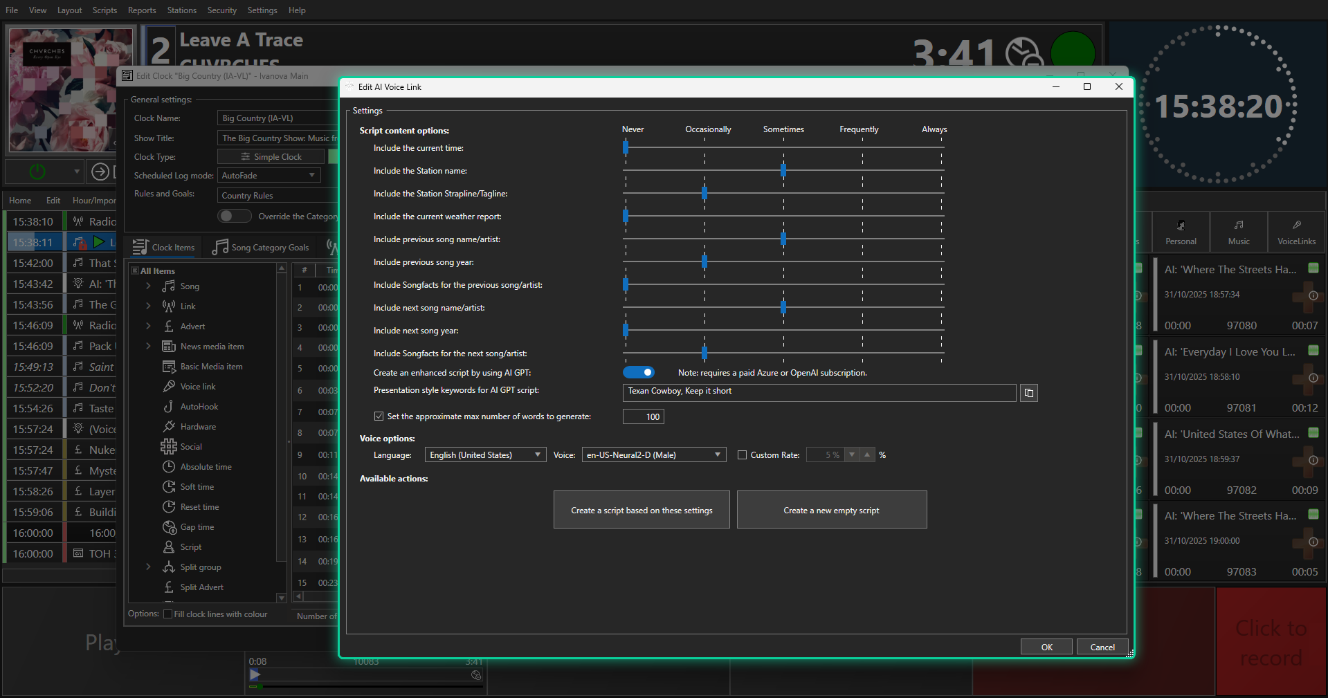 Goal Driven AI Voice Links
