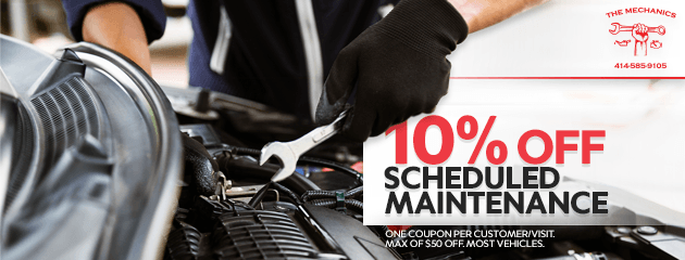 10% off scheduled maintenance