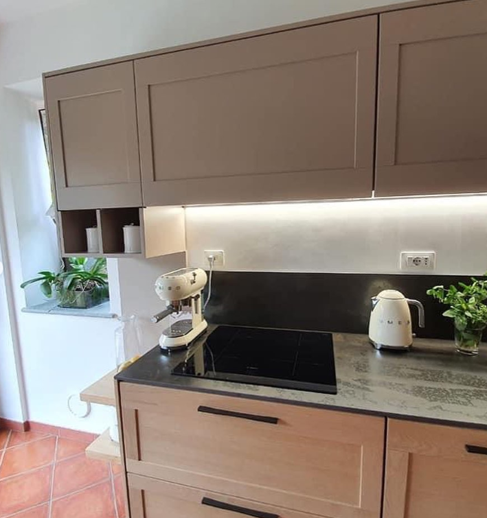 cucina in legno su misura