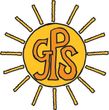 A drawing of a sun with the letters gps on it
