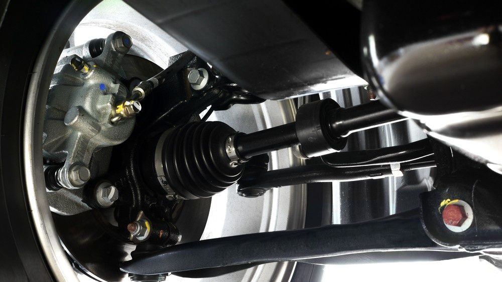 A Undercarriage of A Vehicle with The Axle — Woden Automotive Services in Curtin, ACT