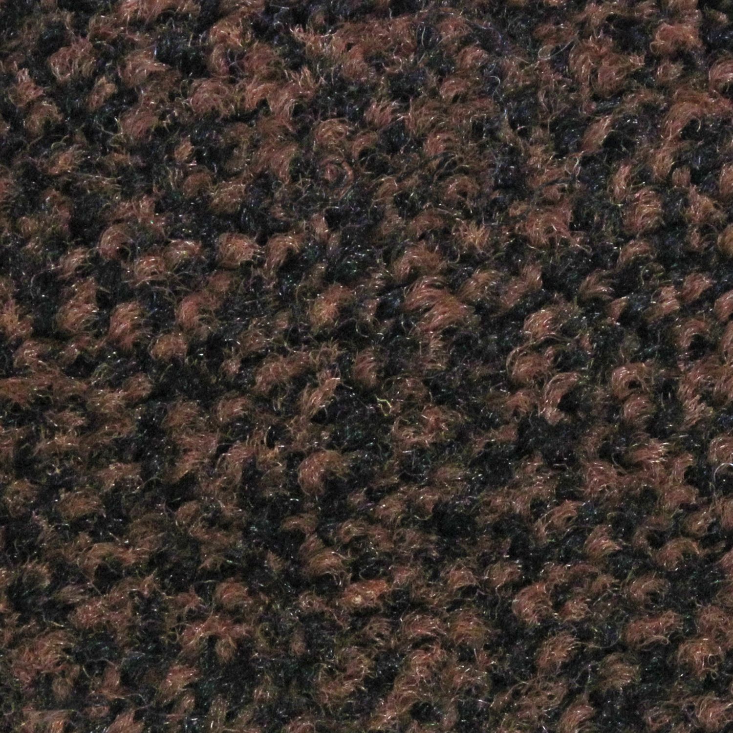 A close up of a brown and black carpet