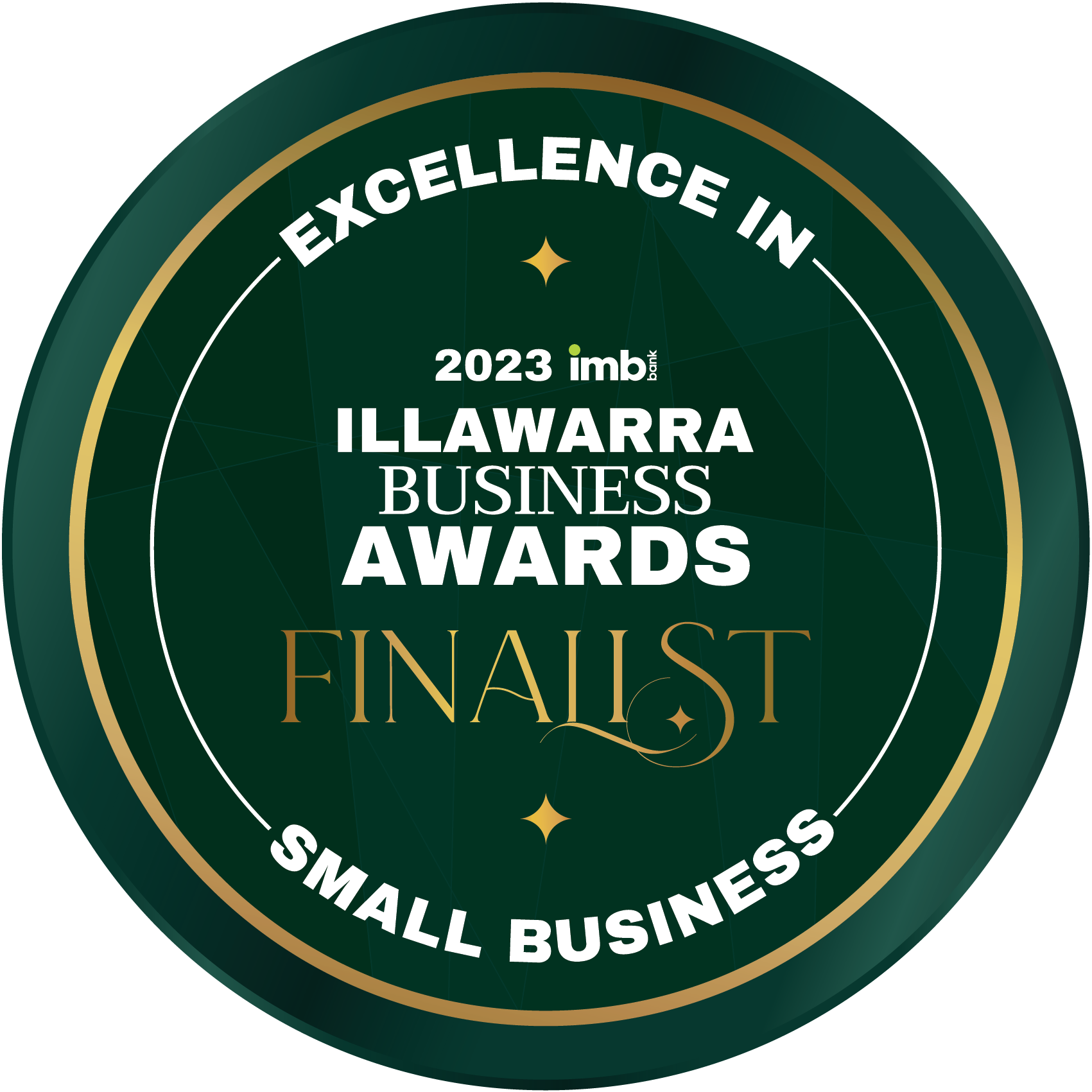 Illawarra Business Awards Finalist Medal - Excellence in Small  Business 
