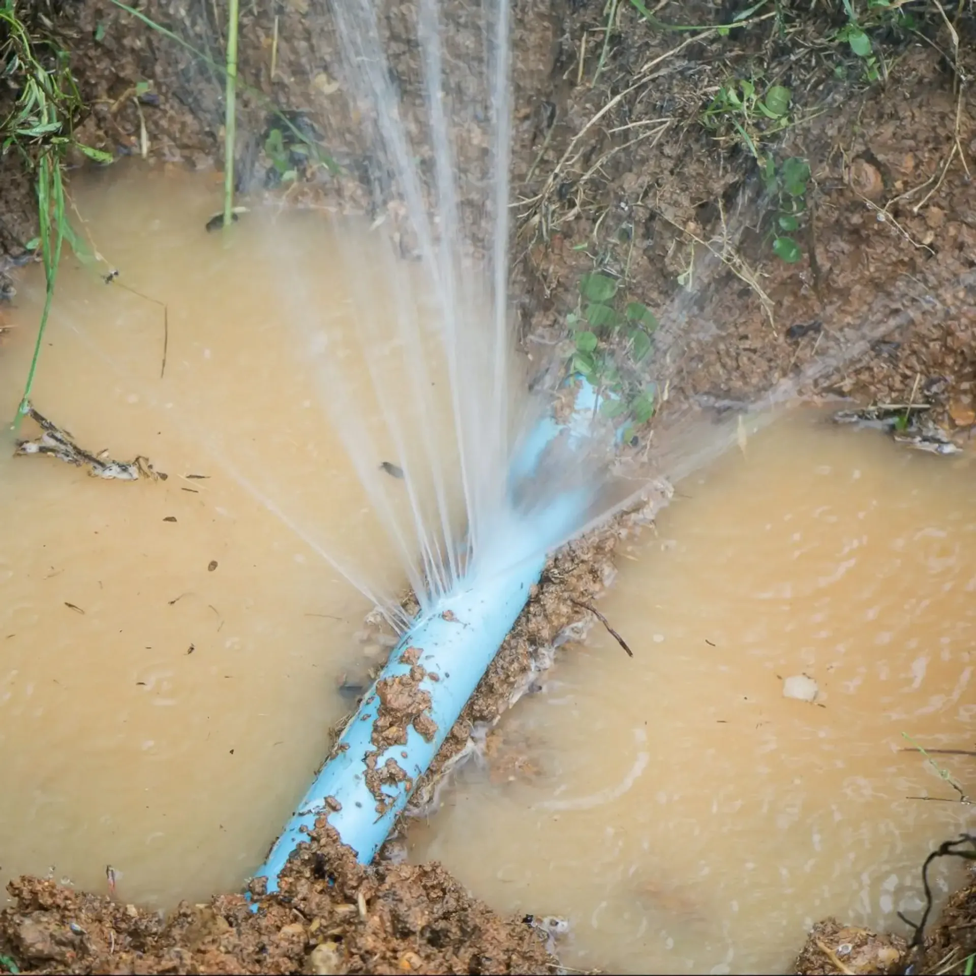 Burst Drain Pipes