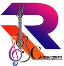 Un logo para arranguera con una guitarra y una clave de sol.