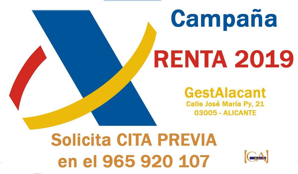 Gestoria Asesoria Alicante Renta 2019