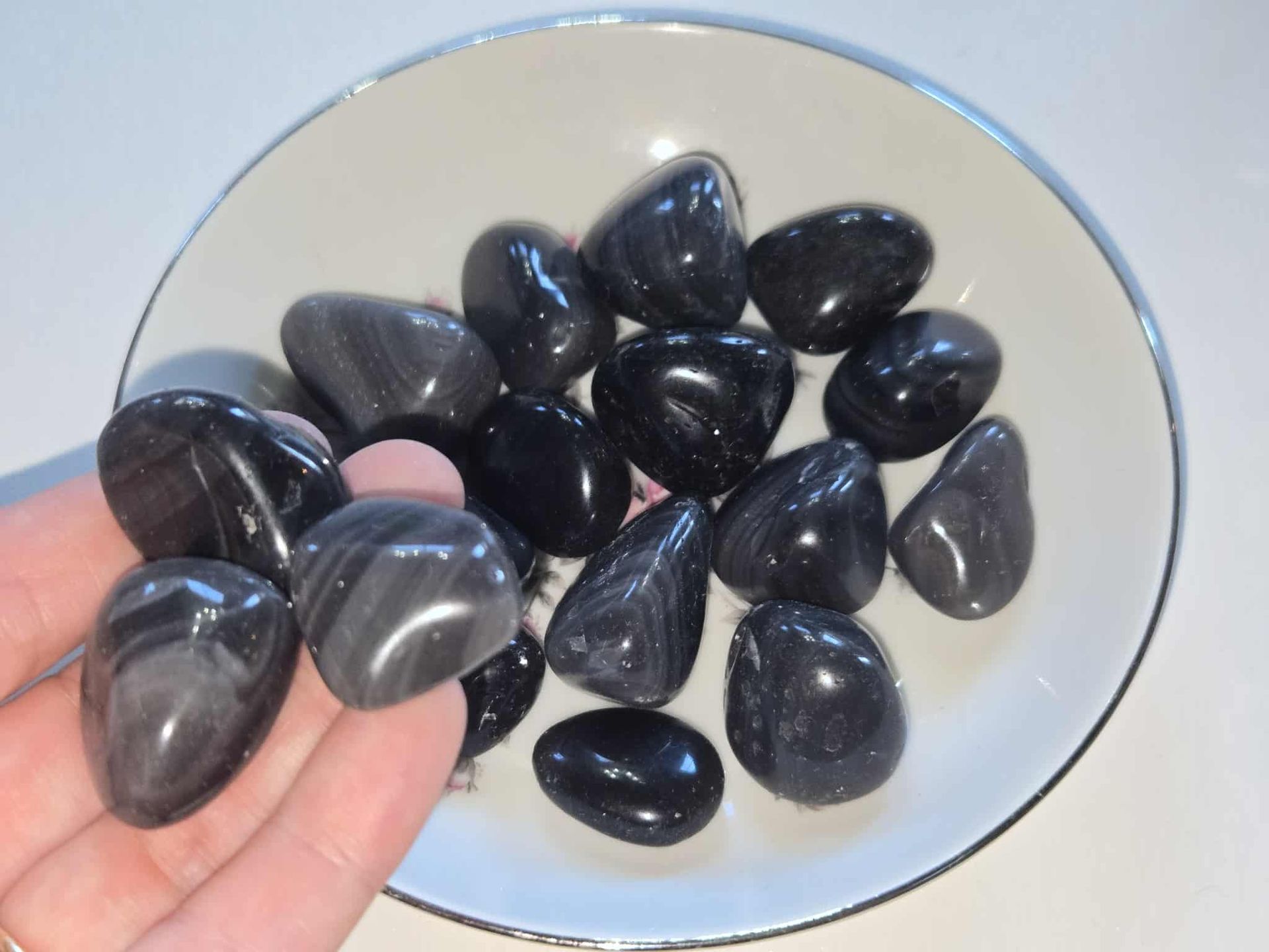 Tumbled Rainbow Obsidian