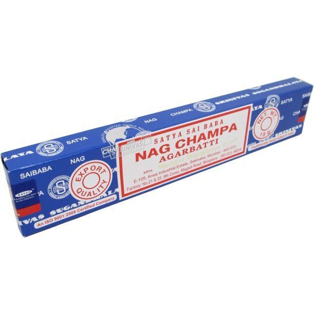 A box of nag champa agarbatti incense sticks