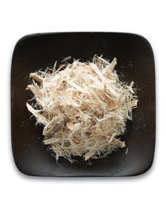 A black plate topped with shredded chicken on a white background.