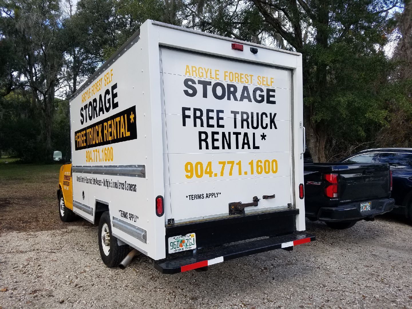White Storage Truck Parked In A Lot - Jacksonville, FL - Argyle Forest Self Storage