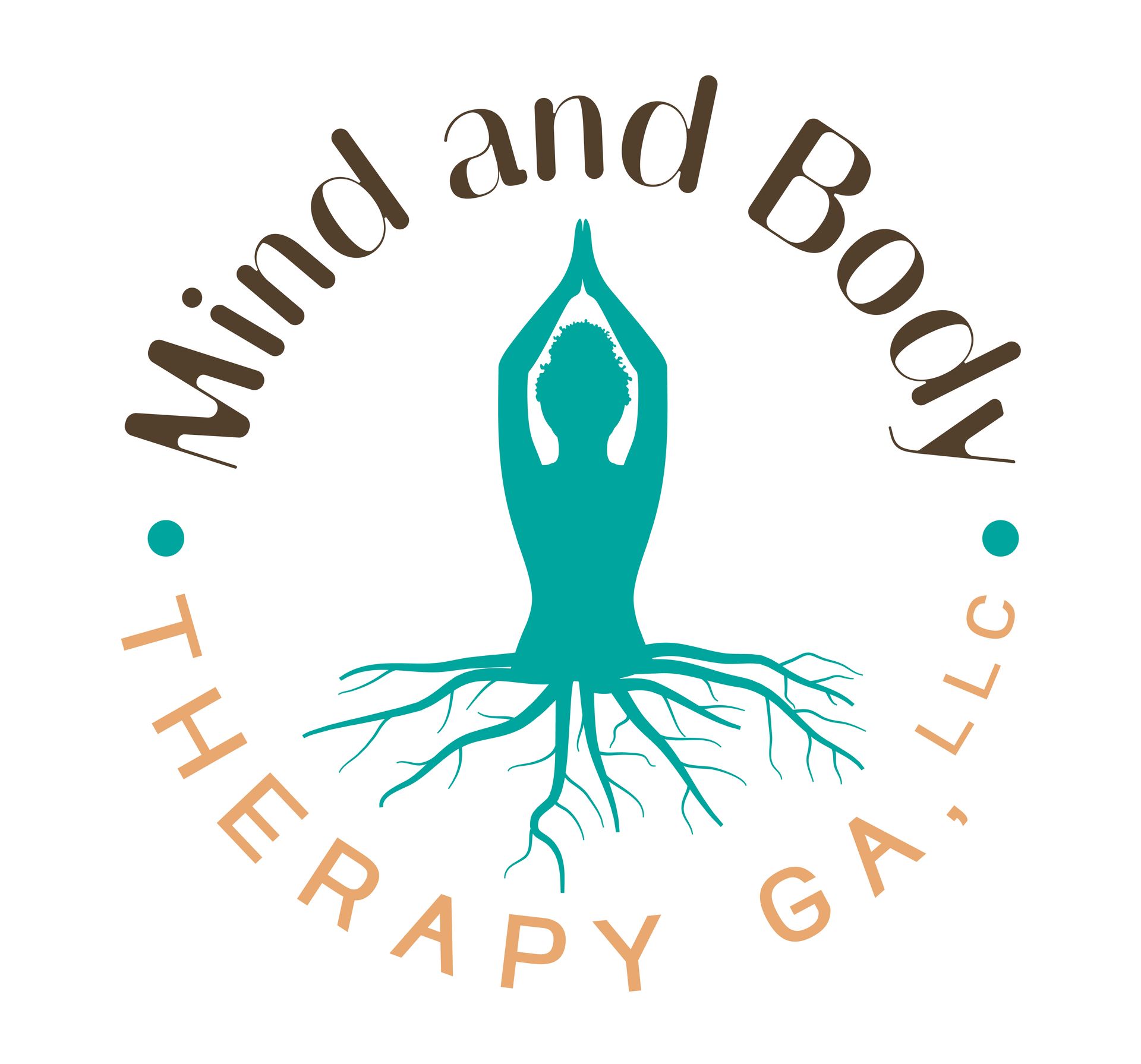 A logo for a company called mind and body therapy ga.