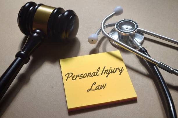Stethoscope and gavel symbolize care and justice in personal injury law.