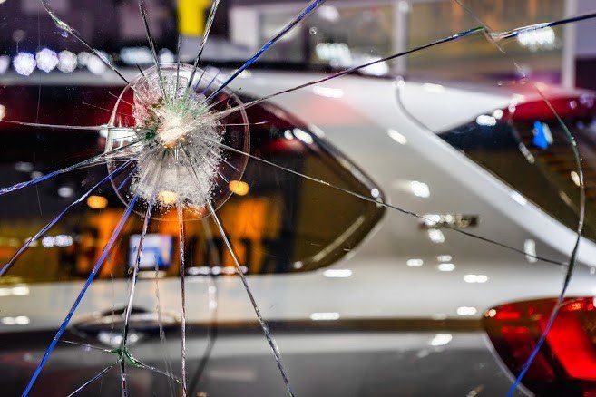 Broken Glass Due To Accident — Marlton, NJ — Borbi Clancy & Patrizi