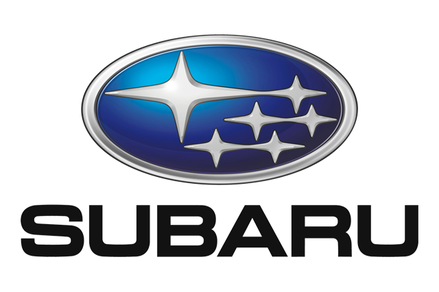 Subaru logo featuring a blue oval with stars inside and the brand name beneath.