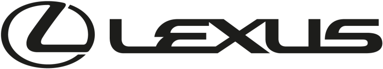 Black Lexus logo on a white background. The logo consists of a stylized