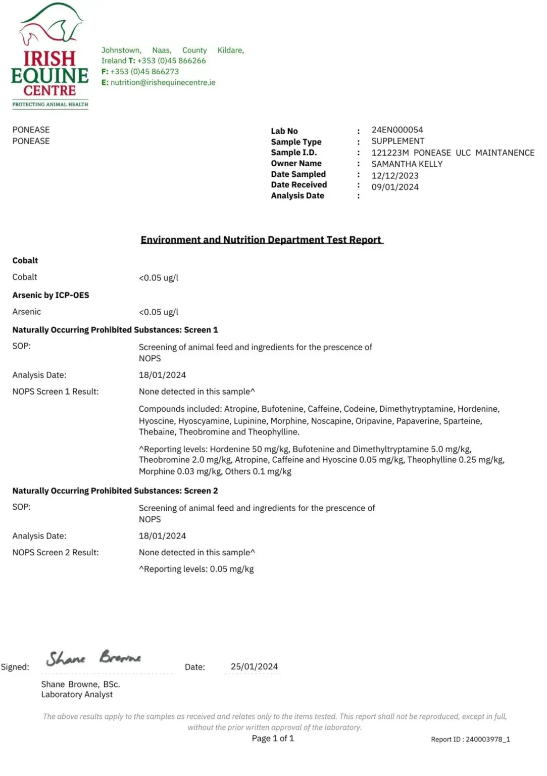 Testrapportmaagzweerbehandeling Ponease Ulc Maintenance. d'Ive-horsecare