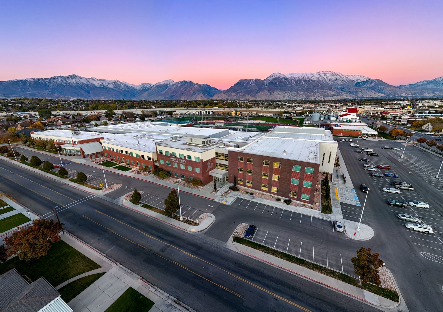 Lehi High School Rebuild From Above